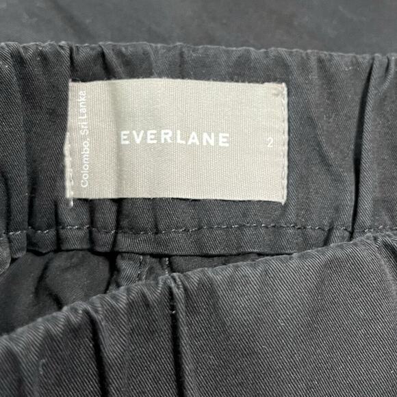 Everlane Easy Straight Leg Chino Pants Size 2 Black Capsule Minimalist Womens - Picture 6 of 7
